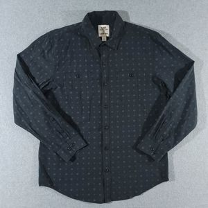 Blake Shelton X Lands End Button Up Mens L Geometric Print Large